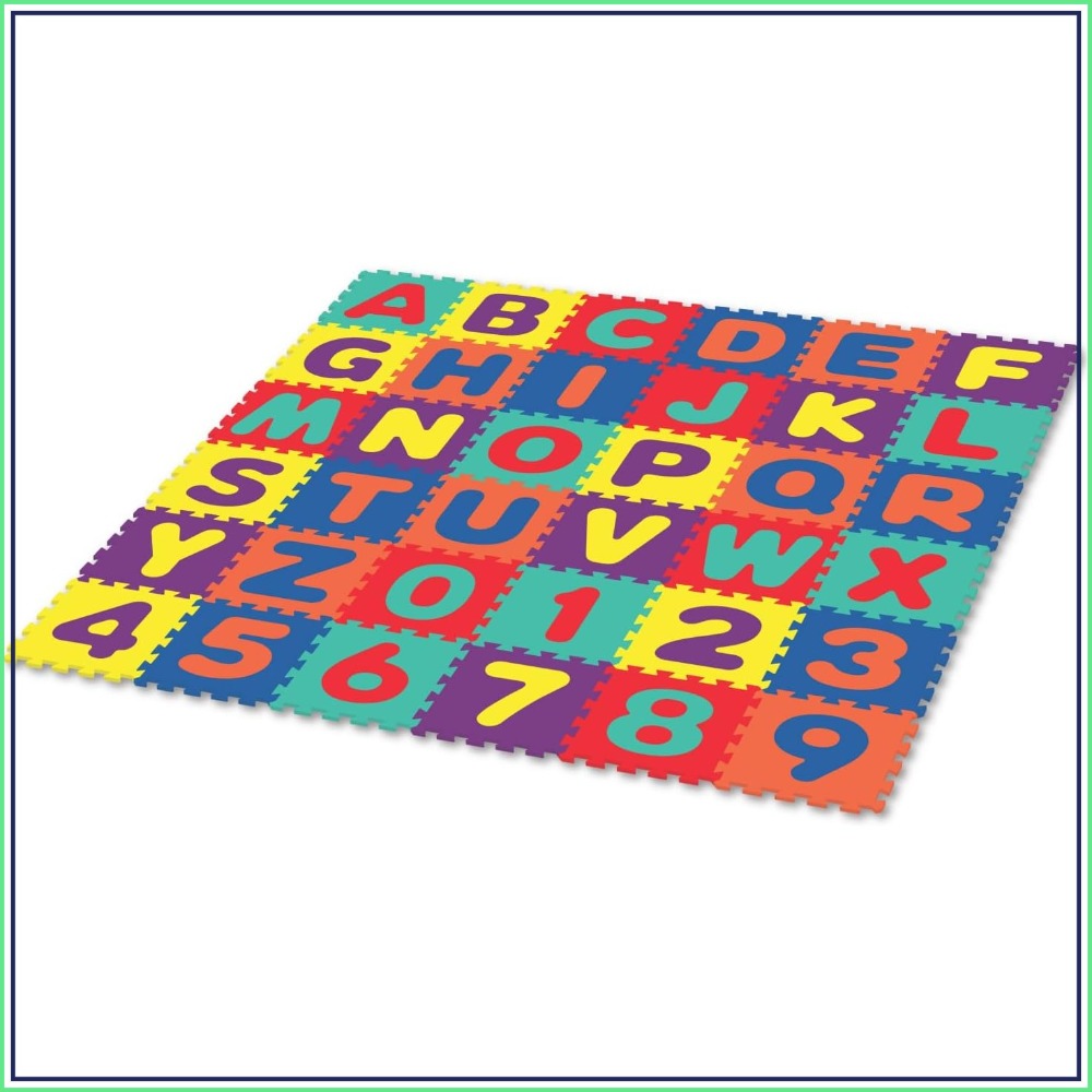 Number Puzzle Foam - 36 Interlocking EVA Foam Play Mat,