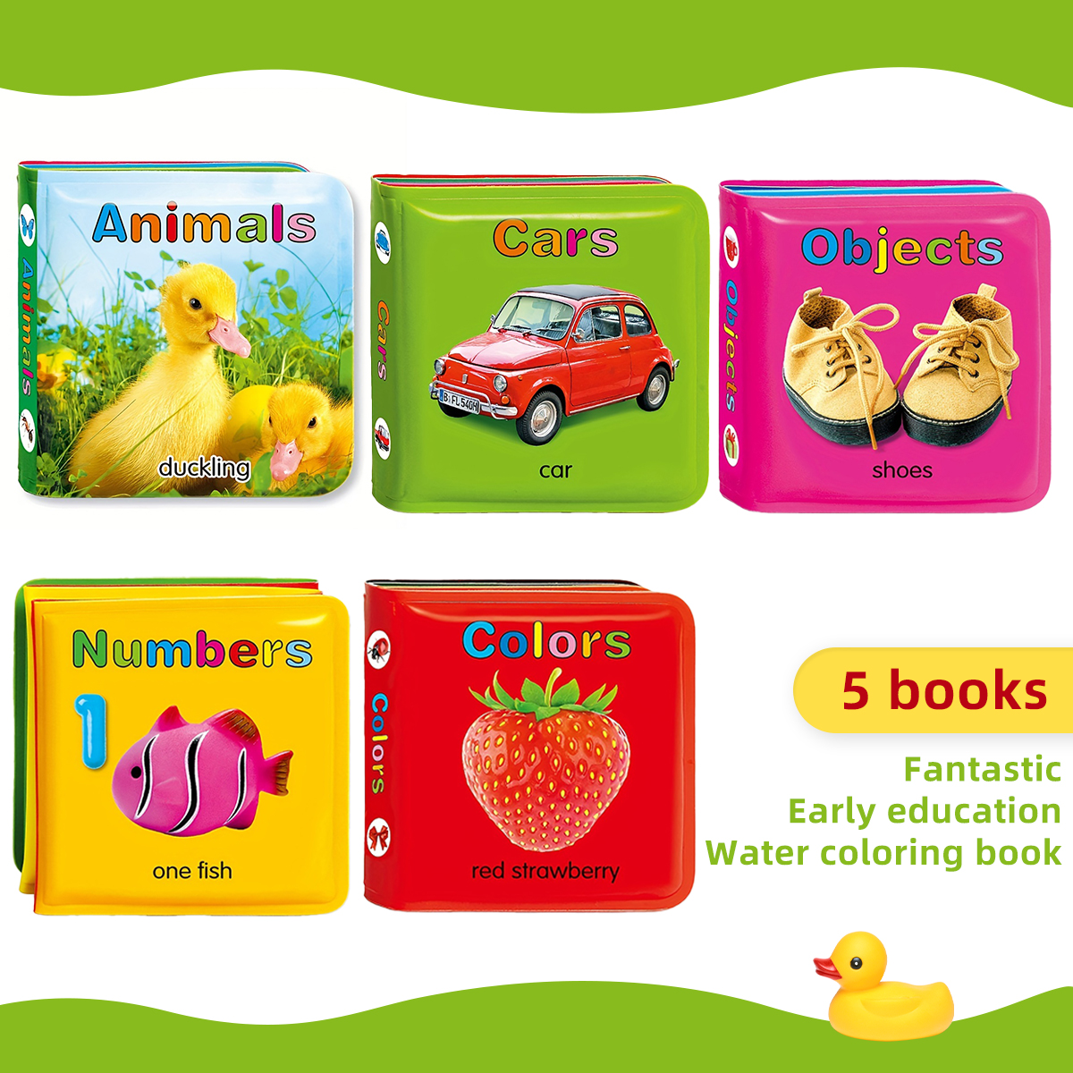 Number Puzzle Foam - Waterproof Baby Bath Book Set Of