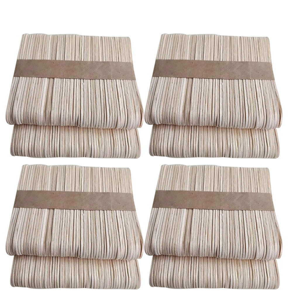 Kids Education Group - 400Pcs Natural Wood Craft Sticks Non-Waxed