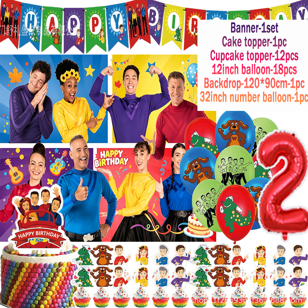 Cartoon The Wiggles Themed Bir - Kids Education Banner avis et prix