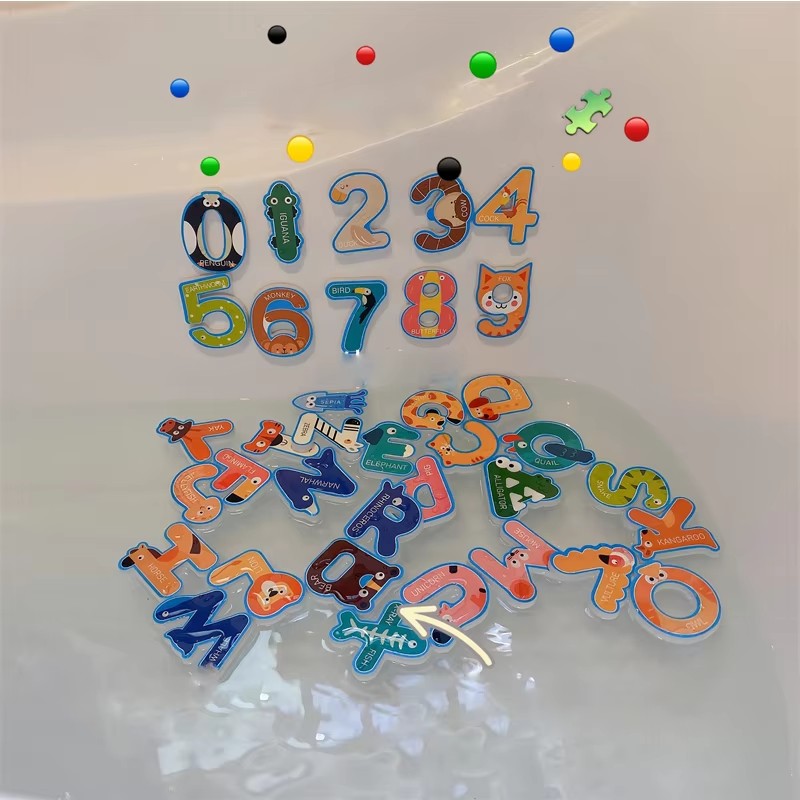 Baby Bath Toys Fun Foam Letter - Number Puzzle Foam avis et prix