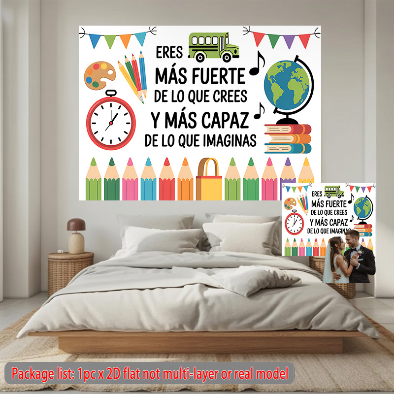 Inspirational Nursery Wall Tap - Kids Education Banner avis et prix