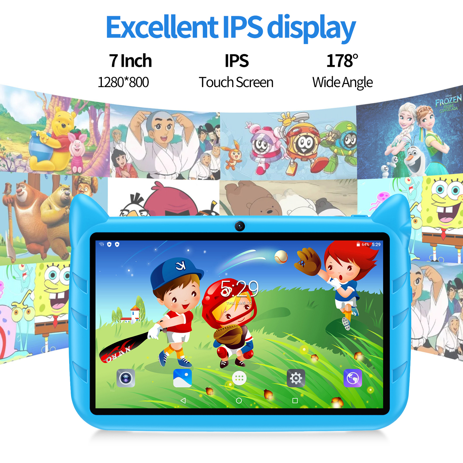 New 7 Inch 5G WiFi Kids Tablet - Kids Education Tablets avis et prix