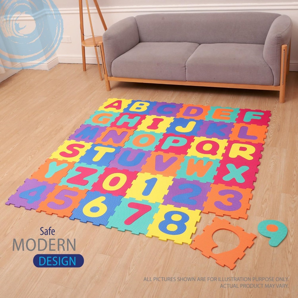36 Interlocking EVA Foam Play  - Number Puzzle Foam avis et prix