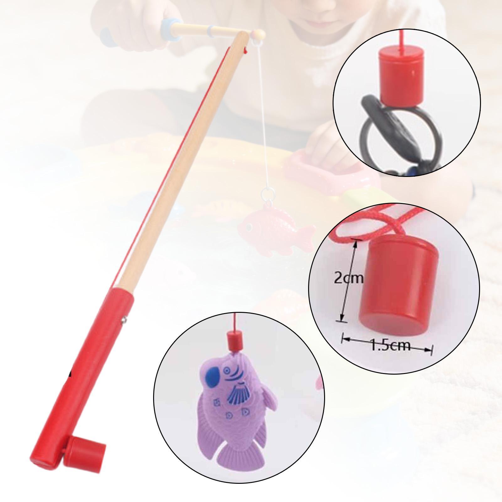 Kids Fishing Pole Toy Wooden F - Kids Education Group avis et prix
