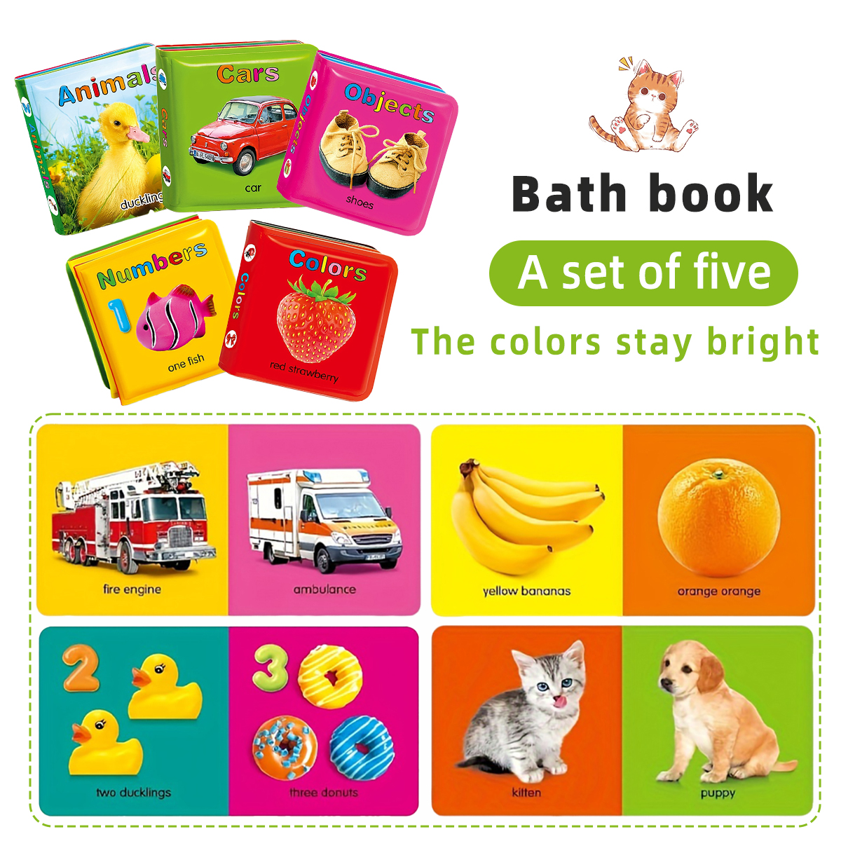 Waterproof Baby Bath Book Set  - Number Puzzle Foam avis et prix