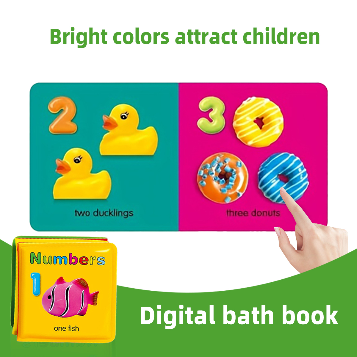 Waterproof Baby Bath Book Set  - Number Puzzle Foam avis et prix