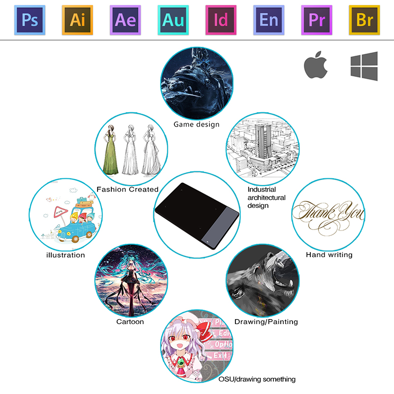 HUION 420 Graphics Tablet OSU  - Kids Education Tablets avis et prix