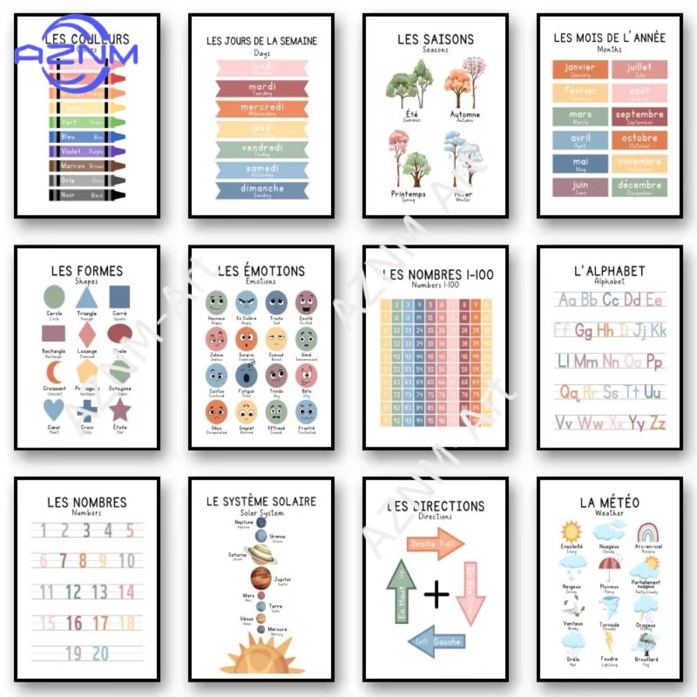 1Pc Bilingual French Education - Kids Educational - Alphabet Numbers & More avis et prix