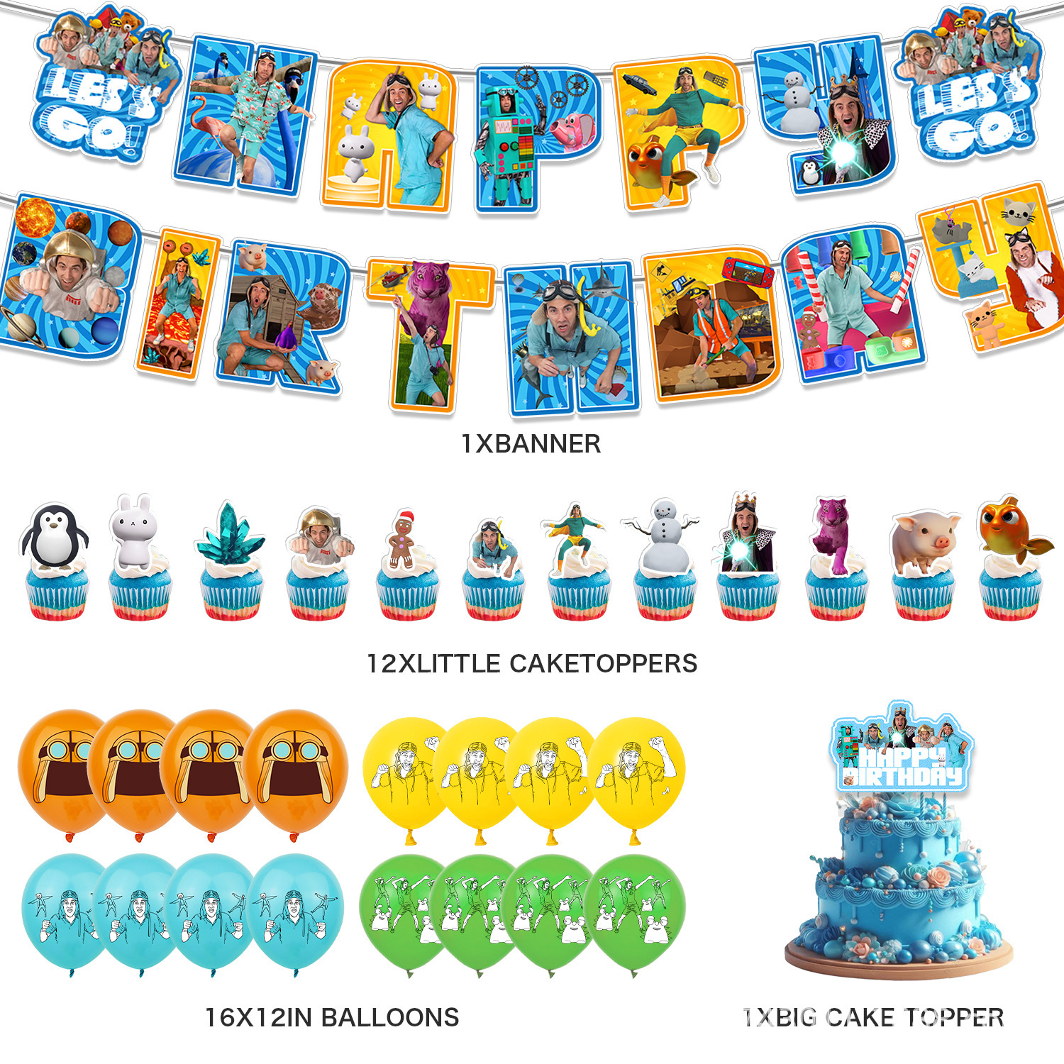 Dannys Go Theme Birthday Party - Kids Education Banner avis et prix