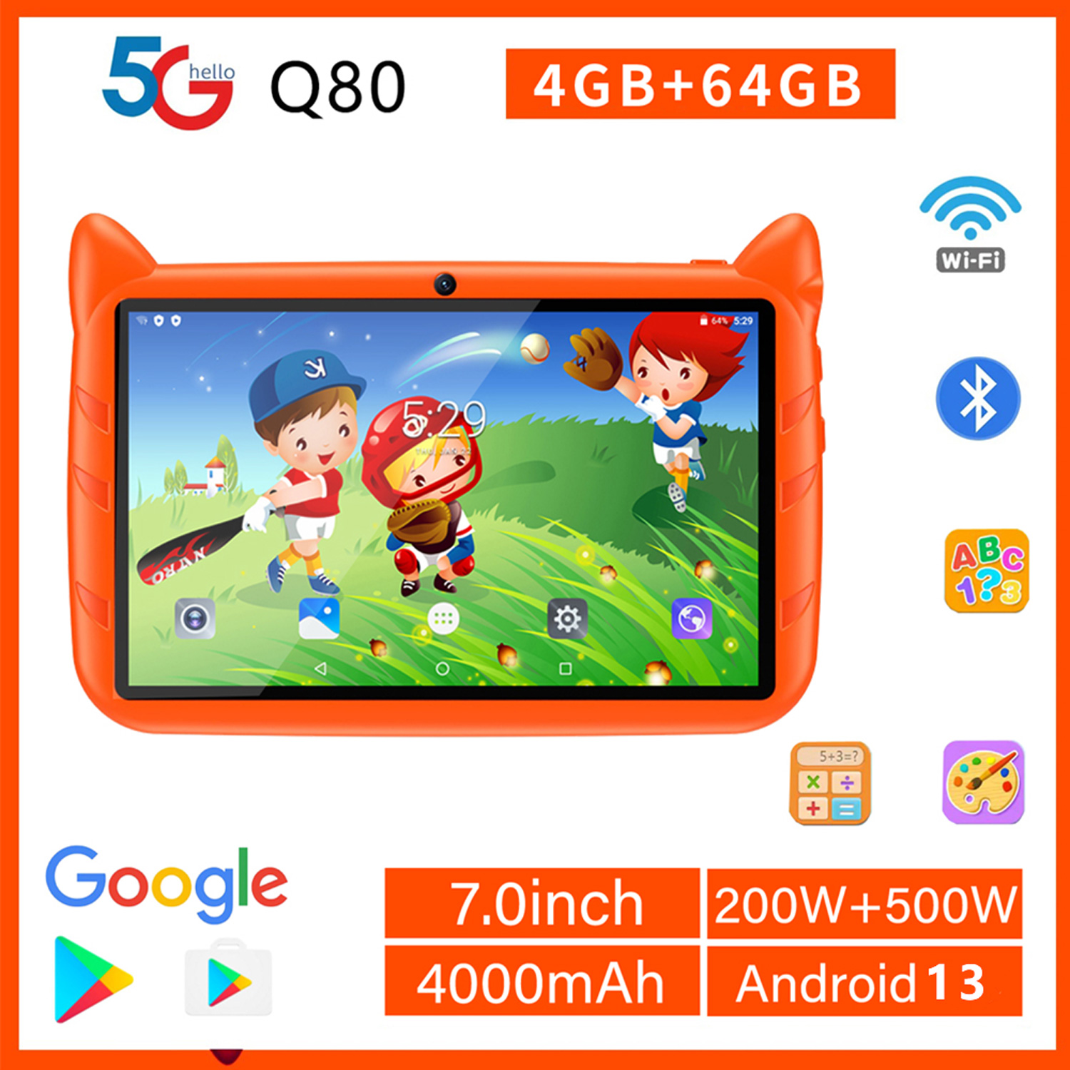 New 5G WiFi Kids Tablet 7 Inch - Kids Education Tablets avis et prix