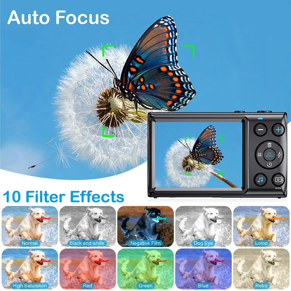 4K Ultra HD 64MP Digital Camer - Top Kids Education Youtube avis et prix