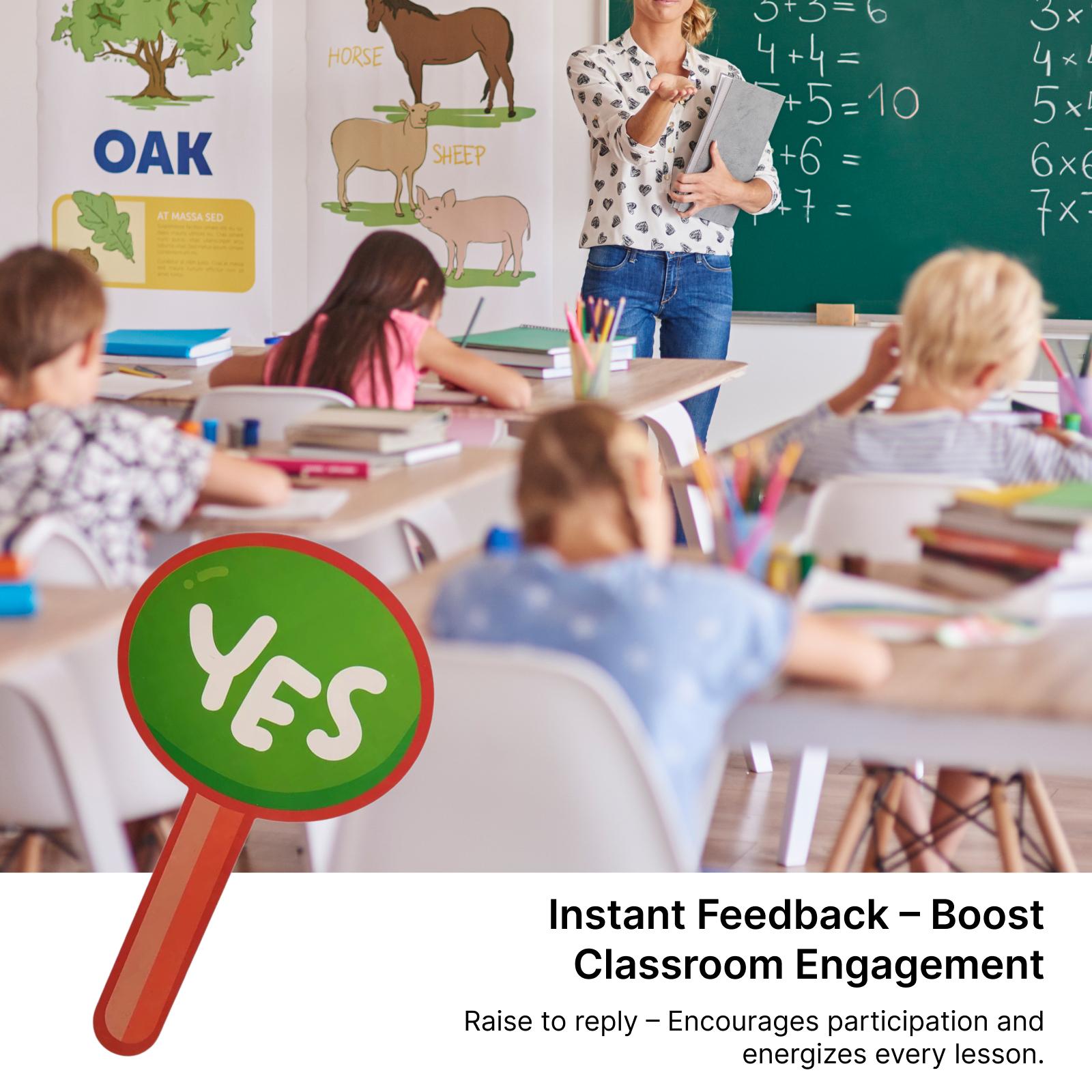Plastic Yes No Voting Paddle E - Kids Education Group avis et prix