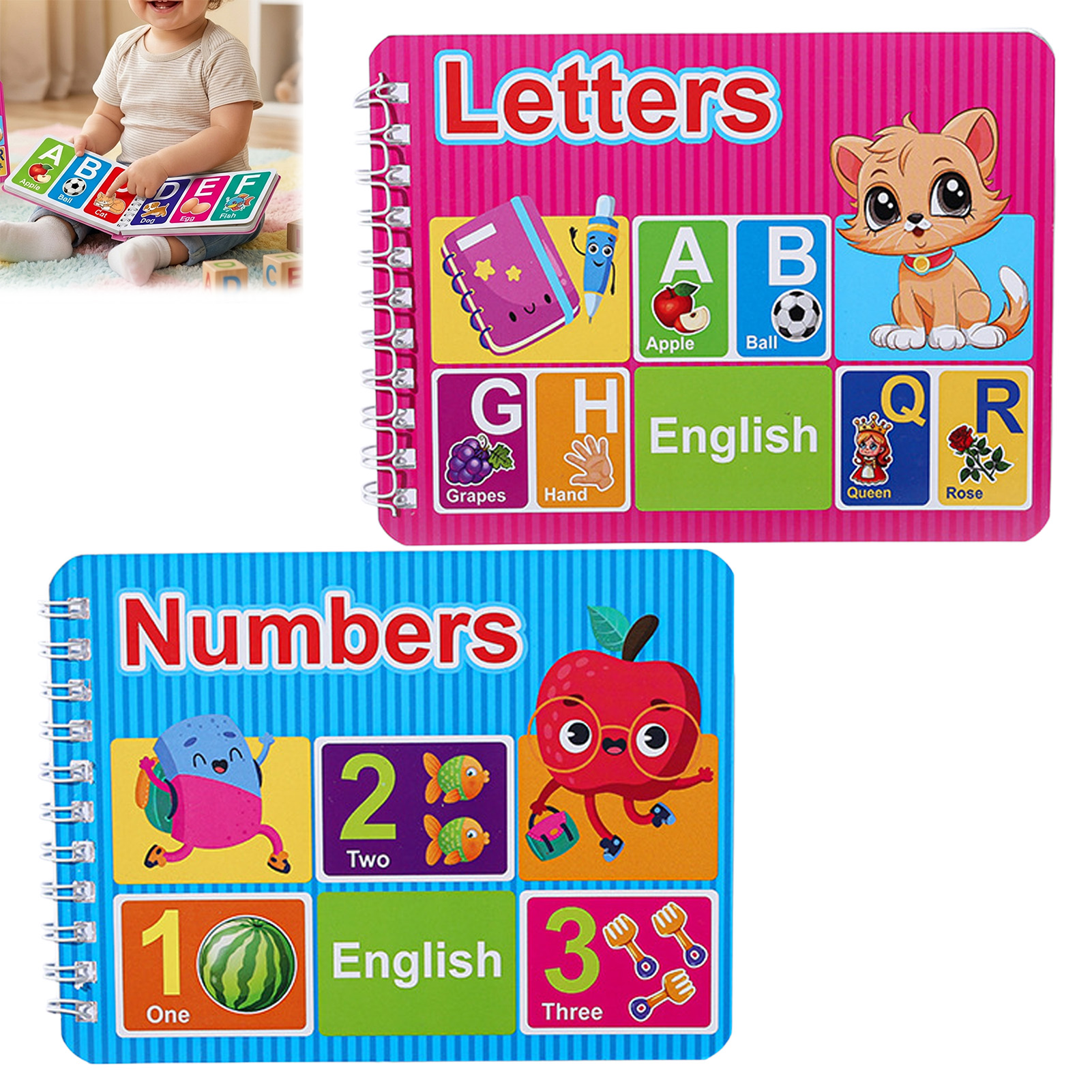 Early Education Cognitive Card - Kids Educational - Alphabet Numbers & More avis et prix