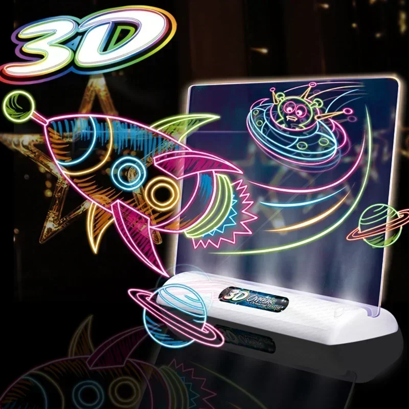 3D Magic Drawing Board LED Glo - Kids Education Foundation avis et prix