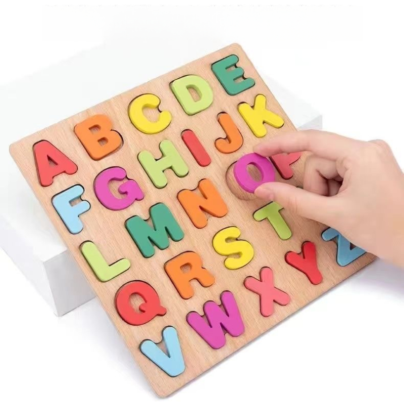 Wooden Alphabet Puzzle Board N - Kids Educational - Alphabet Numbers & More avis et prix