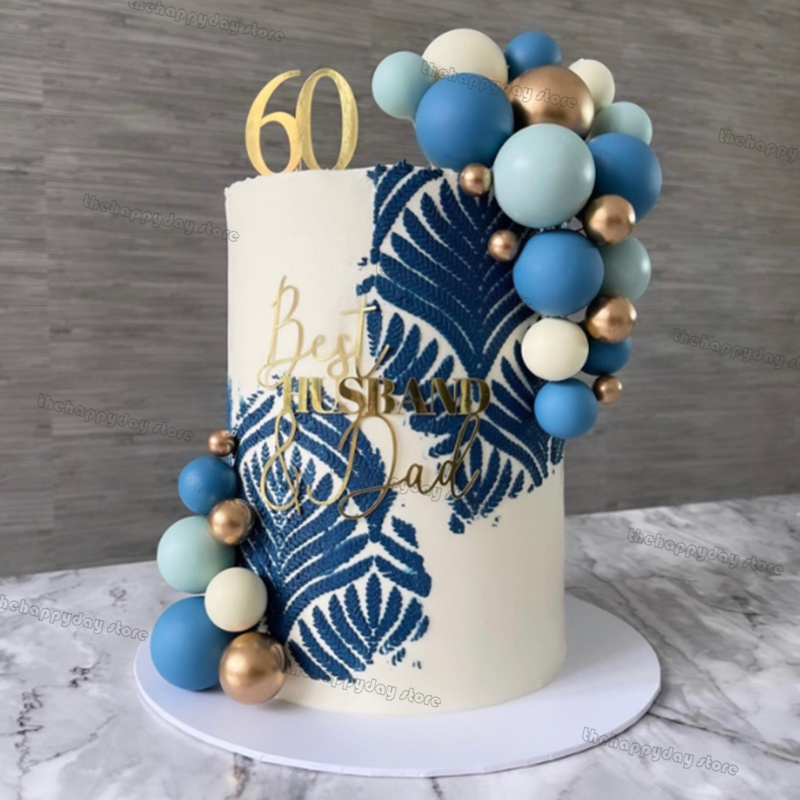50Pcs Blue Cream Gold Balls Ca - Number Puzzle Foam avis et prix