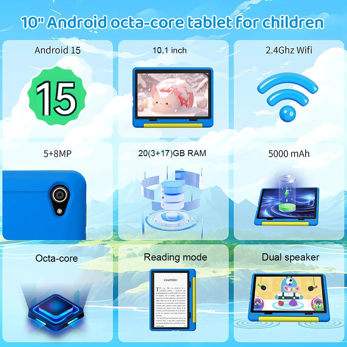 Kid Tablet Android 15 Tablet f - Kids Education Tablets avis et prix