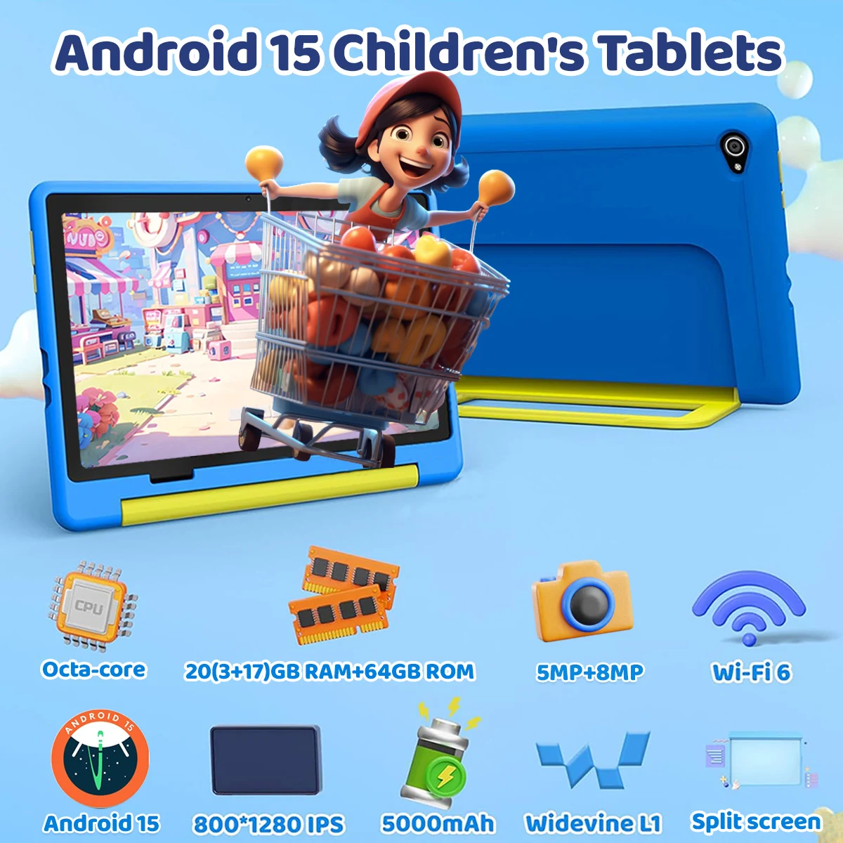 Kid Tablet Android 15 Tablet f - Kids Education Tablets avis et prix