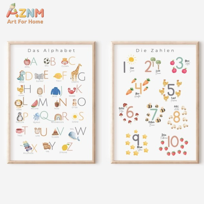 AZNM German Alphabet Numbers C - Kids Educational - Alphabet Numbers & More avis et prix