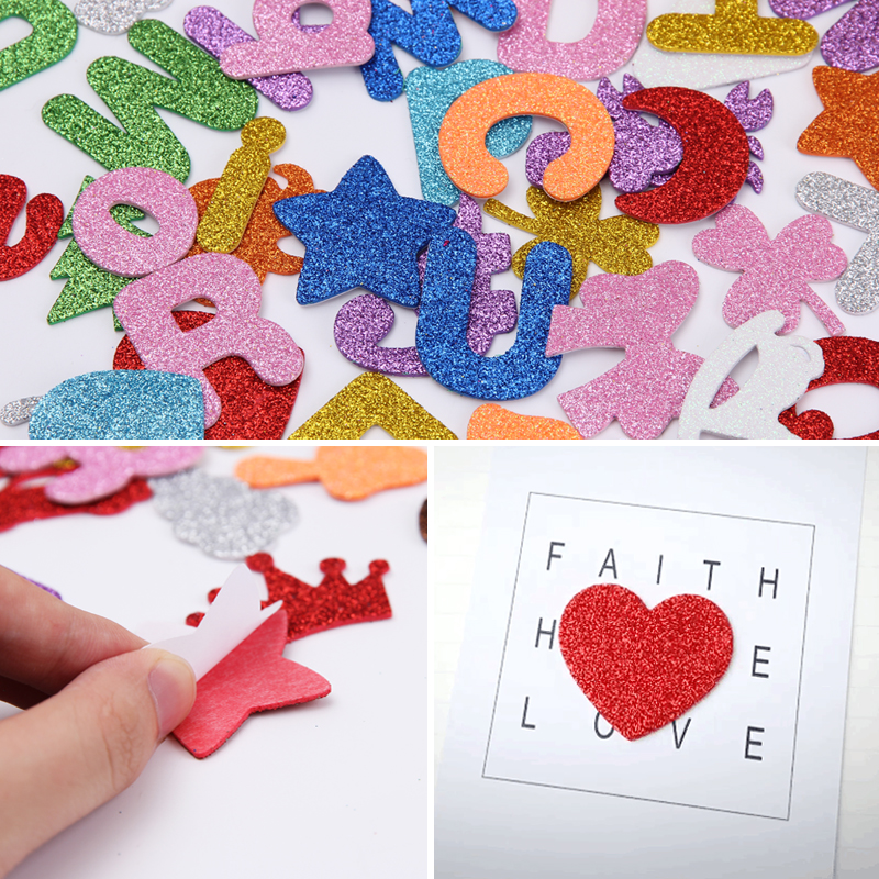 Cartoon Glittering effect diy  - Number Puzzle Foam avis et prix