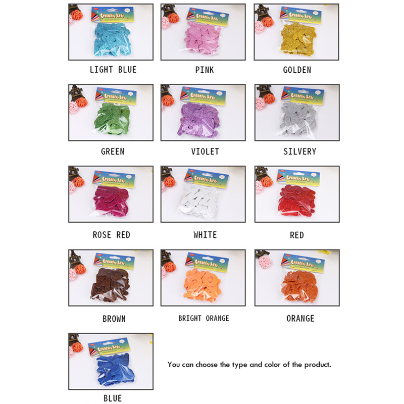Cartoon Glittering effect diy  - Number Puzzle Foam avis et prix