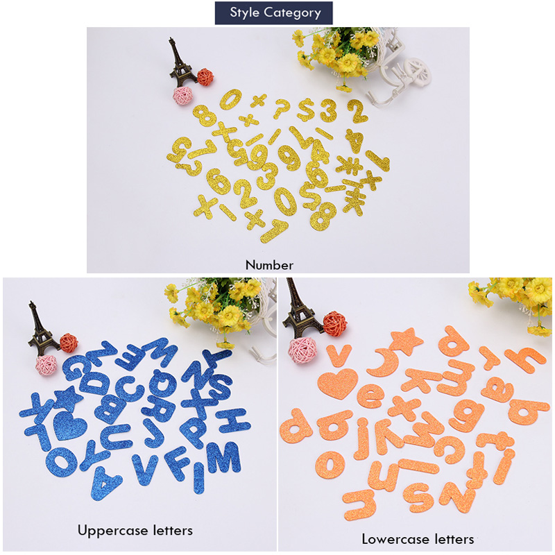 Cartoon Glittering effect diy  - Number Puzzle Foam avis et prix