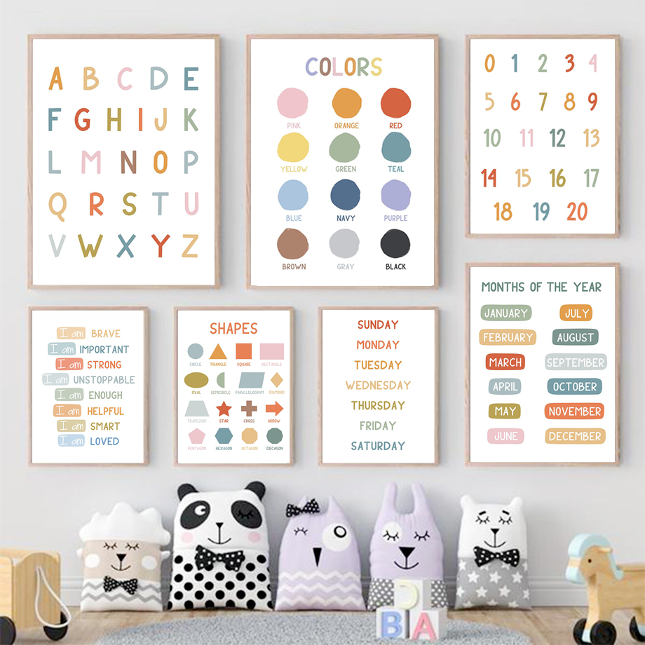 English Education Poster Alpha - Kids Educational - Alphabet Numbers & More avis et prix