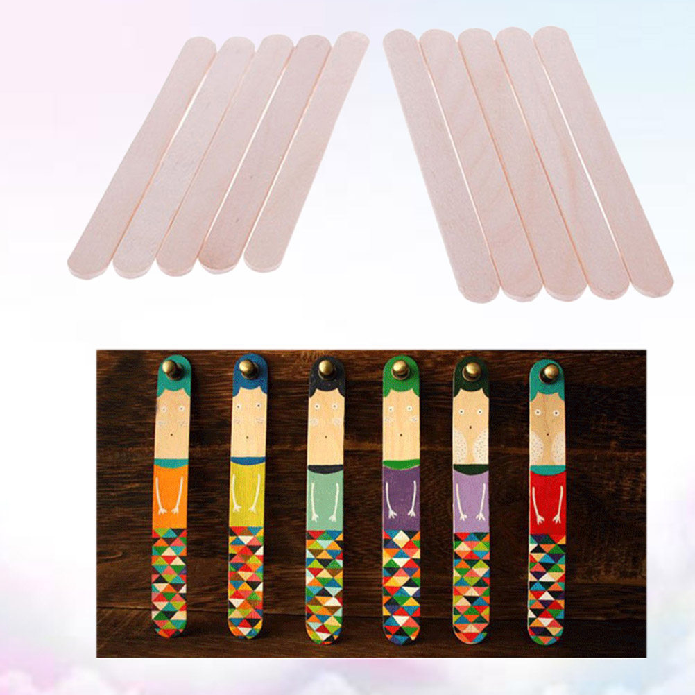 400Pcs Natural Wood Craft Stic - Kids Education Group avis et prix